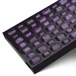 Casa Padrino Caja de Joya de Lujo Negro / Púrpura 37,5 cm - Caja de Almacenamiento