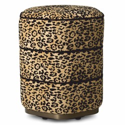 Casa Padrino sgabello di lusso leopardo / bronzo A. 54 cm - Mobili per hotel di lusso