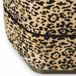 Casa Padrino sgabello di lusso leopardo / bronzo A. 54 cm - Mobili per hotel di lusso