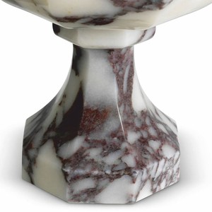 Casa Padrino Luxus Barock Marmor Vase Weiß H. 35,5 cm - Barock Deko Accessoires