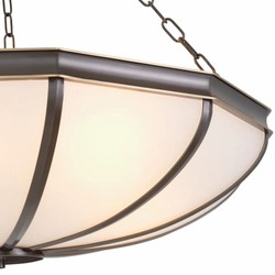 Casa Padrino lámpara de araña de lujo bronce / blanco 80 cm - Muebles de lujo - Interiores de lujo