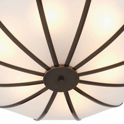 Casa Padrino lámpara de araña de lujo bronce / blanco 80 cm - Muebles de lujo - Interiores de lujo