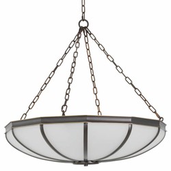 Casa Padrino lámpara de araña de lujo bronce / blanco 80 cm - Muebles de lujo - Interiores de lujo