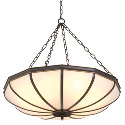Casa Padrino lámpara de araña de lujo bronce / blanco 80 cm - Muebles de lujo - Interiores de lujo