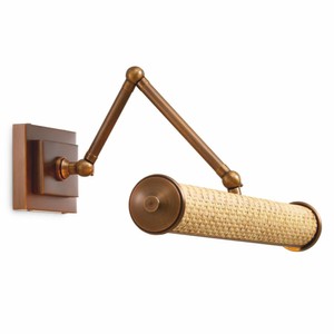 Casa Padrino lámpara de pared de lujo latón antiguo / natural 43 cm - Iluminación de lujo