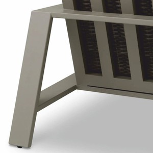 Casa Padrino Luxus Kunstrattan Garten Sofa Grau 180 cm - Garten Möbel