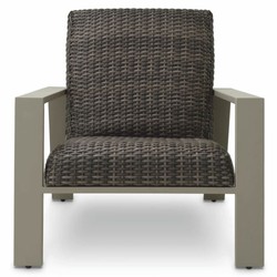 Casa Padrino Luxury Faux Rattan Garden Armchair Gray - Garden & Patio Furniture