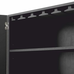 Casa Padrino armadio bar di lusso naturale / marrone scuro / bronzo A. 175 cm - Mobile bar