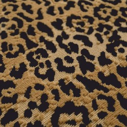 Luxus Deko Kissen Leopard Beige Schwarz