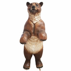 Casa Padrino XXL Decorative Bear Sculpture Brown / Beige H. 185 cm - Life Size Garden Figure