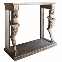 Casa Padrino Luxury Baroque Console Antique White 104 cm - Baroque Furniture - Made in Italy