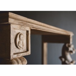 Casa Padrino Luxury Baroque Console Antique White 104 cm - Baroque Furniture - Made in Italy