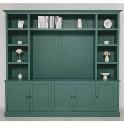Casa Padrino armoire à livres style campagnard vert 254 cm - Meubles de style campagnard