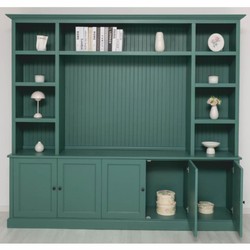 Casa Padrino armoire à livres style campagnard vert 254 cm - Meubles de style campagnard