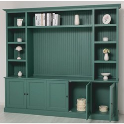 Casa Padrino armoire à livres style campagnard vert 254 cm - Meubles de style campagnard