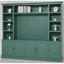 Casa Padrino armoire à livres style campagnard vert 254 cm - Meubles de style campagnard
