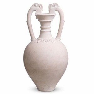Casa Padrino Luxury Baroque Decorative Amphora Sand H. 53 cm - Living Room Decoration