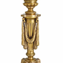 Casa Padrino lampe de table baroque de luxe or antique / rouge H. 83,5 cm - Lampe de bureau baroque