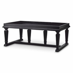 Casa Padrino luxury coffee table black 130 cm - Hotel & living room furniture