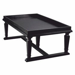 Casa Padrino luxury coffee table black 130 cm - Hotel & living room furniture