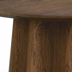 Casa Padrino mesa  auxiliar de lujo marrón oscuro Ø 60 x Al. 55 cm - Muebles de lujo