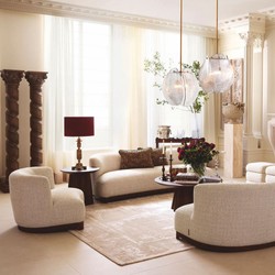 Casa Padrino mesa  auxiliar de lujo marrón oscuro Ø 60 x Al. 55 cm - Muebles de lujo