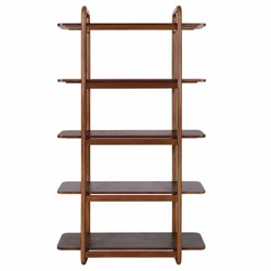 Casa Padrino armoire étagère de luxe en acajou marron 120 x H. 210 cm - Meubles de luxe