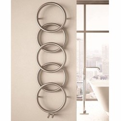 Casa Padrino radiatore da parete di lusso in acciaio inox argento A. 147 cm - Stufe a parete di lusso