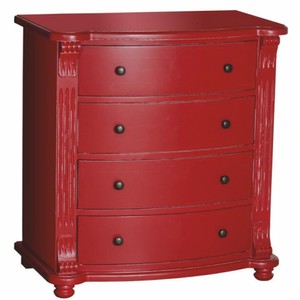 Casa Padrino Country Style Chest of Drawers with 4 Drawers Red 80 x H. 100 cm - Country Style Furniture Casa Padrino Country Style Chest of Drawers with 4 Drawers Red 80 x H. 100 cm - Country Style Furniture
