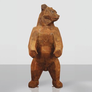 Casa Padrino XXL Garden Sculpture Bear Rust H. 190 cm - Abstract Decorative Figure