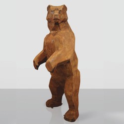 Casa Padrino XXL Garden Sculpture Bear Rust H. 190 cm - Abstract Decorative Figure