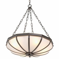 Casa Padrino Luxury Chandelier Bronze / White 60 cm - Luxury Furniture - Luxury Interior