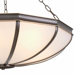Casa Padrino Luxury Chandelier Bronze / White 60 cm - Luxury Furniture - Luxury Interior