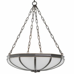 Casa Padrino Luxury Chandelier Bronze / White 60 cm - Luxury Furniture - Luxury Interior