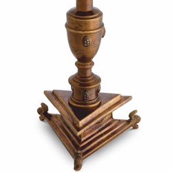 Casa Padrino Luxury Baroque Candlestick Antique Gold H. 39.5 cm - Baroque Decoration