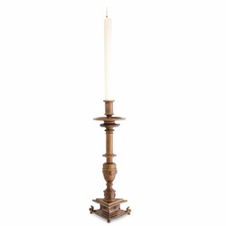 Casa Padrino Luxury Baroque Candlestick Antique Gold H. 39.5 cm - Baroque Decoration