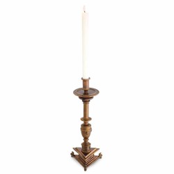 Casa Padrino Luxury Baroque Candlestick Antique Gold H. 39.5 cm - Baroque Decoration