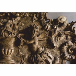 Prunkvoller Luxus Barock Spiegel Wandspiegel Grau Antik Gold