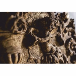 Prunkvoller Luxus Barock Spiegel Wandspiegel Grau Antik Gold