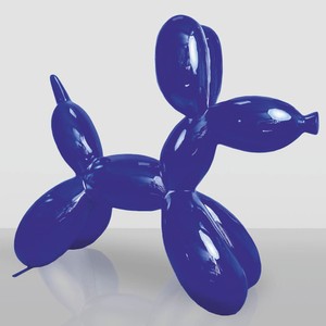 Casa Padrino XXL Decorative Sculpture Balloon Dog Blue 210 cm - Huge Garden Figurine