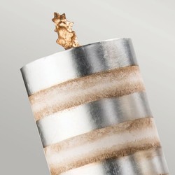 Dimmbare Luxus Doppel Stehleuchte Silber Creme
