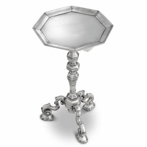 Casa Padrino Luxus Barock Beistelltisch Antik Silber H. 66 cm - Barock Hotel Möbel