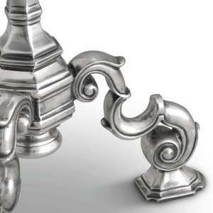 Casa Padrino Luxus Barock Beistelltisch Antik Silber H. 66 cm - Barock Hotel Möbel