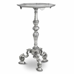 Prunkvoller Luxus Barock Beistelltisch Antik Silber