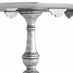 Prunkvoller Luxus Barock Beistelltisch Antik Silber