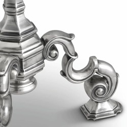Prunkvoller Luxus Barock Beistelltisch Antik Silber