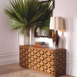 Casa Padrino Luxus Sideboard mit 4 Türen Braun 180 cm - Luxus Hotel Möbel