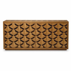 Casa Padrino Luxus Sideboard mit 4 Türen Braun 180 cm - Luxus Hotel Möbel
