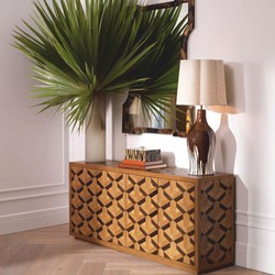 Luxus Sideboard mit 4 Türen Braun