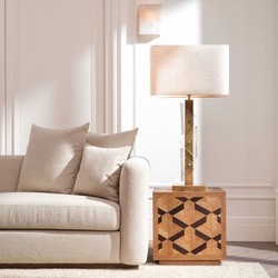 Casa Padrino table d'appoint de luxe marron 50 cm - Mobilier de salon et d'hôtel